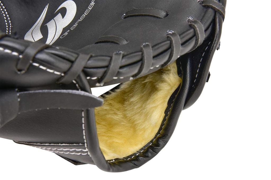 GP Baseball First Black Baseman's Mitt, Right-Handed,