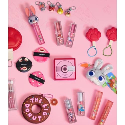 TONYMOLY Skin Tone Fixing Cover Cushion Puff 3 Stk.[Zootopia Limited Edition]