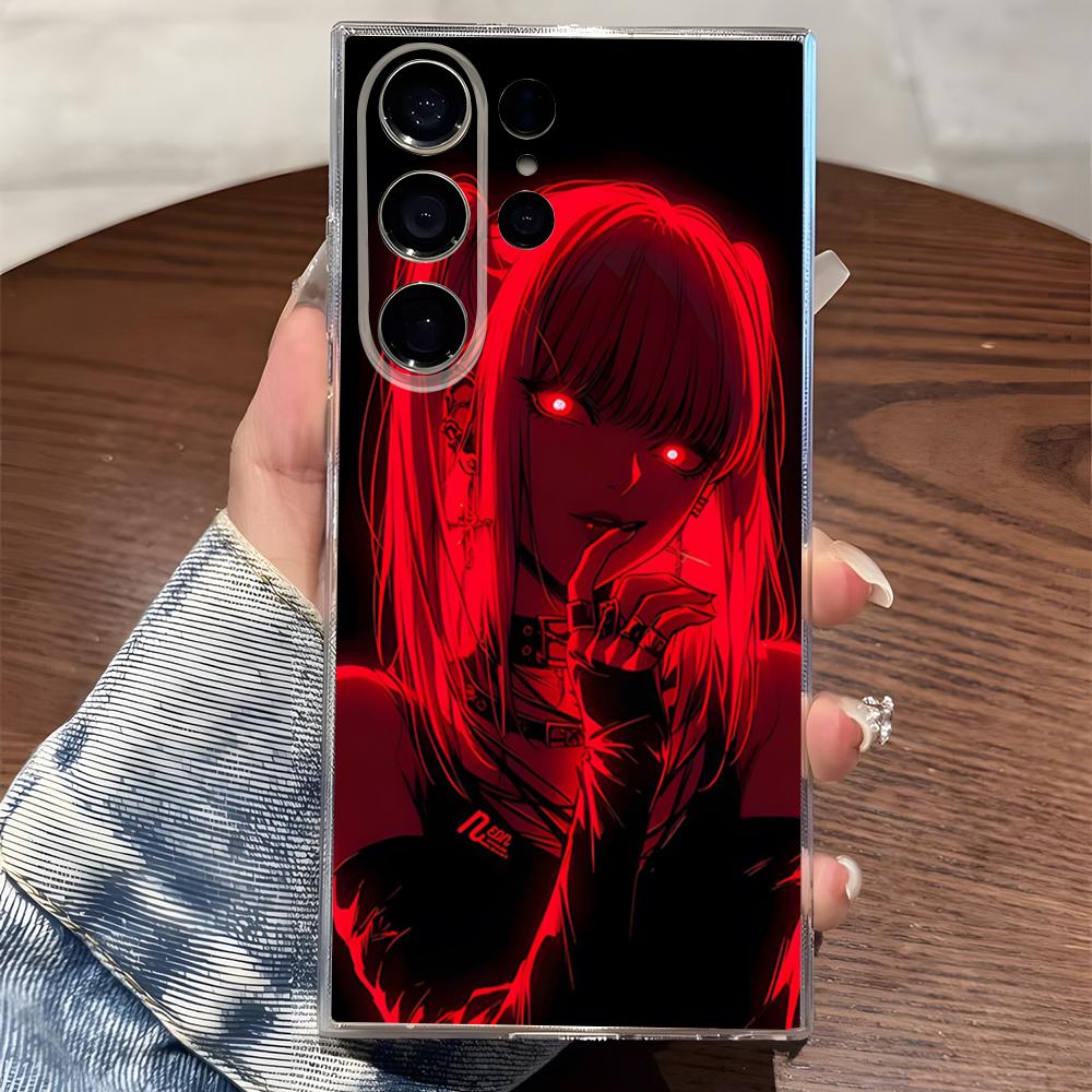 

Anime Death Note Phone Case For Samsung S25 S24 Ultra S23 Fe S22 S20 S21 Plus Plus 5G Fe Transparent Cover Samsung s25Plus 5G