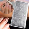 Flower Lace Nail Stencil 3D Lace Nail Stamp Template New Nail Printing Stencils  for DIY Nail Art