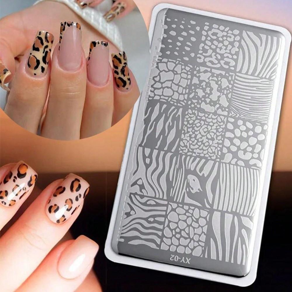 

Flower Lace Nail Art Stamping Plate Stainless Steel Nail Printing Stencils for DIY Nail Art B