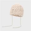 Hollow Out Bow Pearl Beanies Bohemian Style Knit Cap Cute Ethnic Style Hat  Outdoor