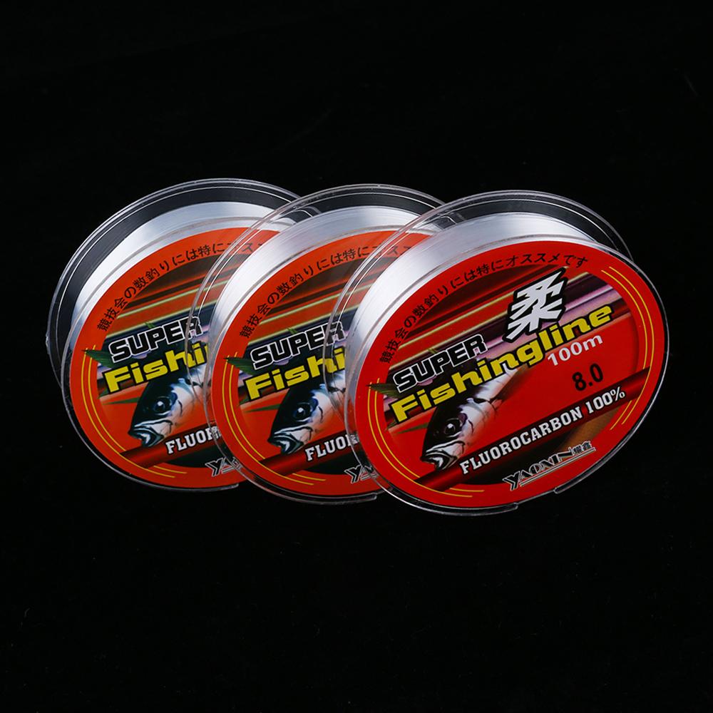 Fluorocarbon Strong 100 100m Super Monofilament Nylon Pa Fishing Line 086lb