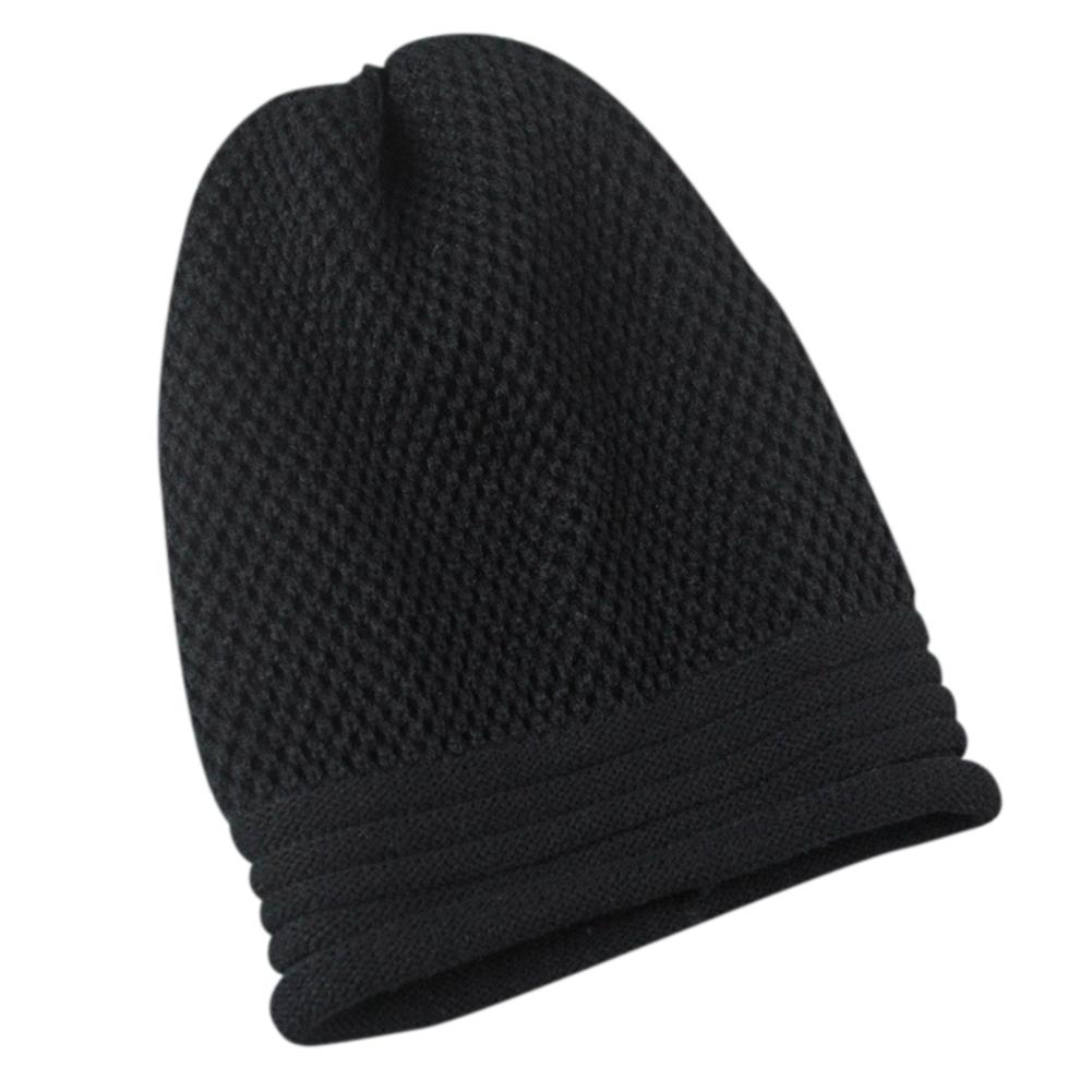 Unisex Warm Plicated Woolen Hat Knitted Cap for Spring Autumn Winter Outdoor Activities Gift