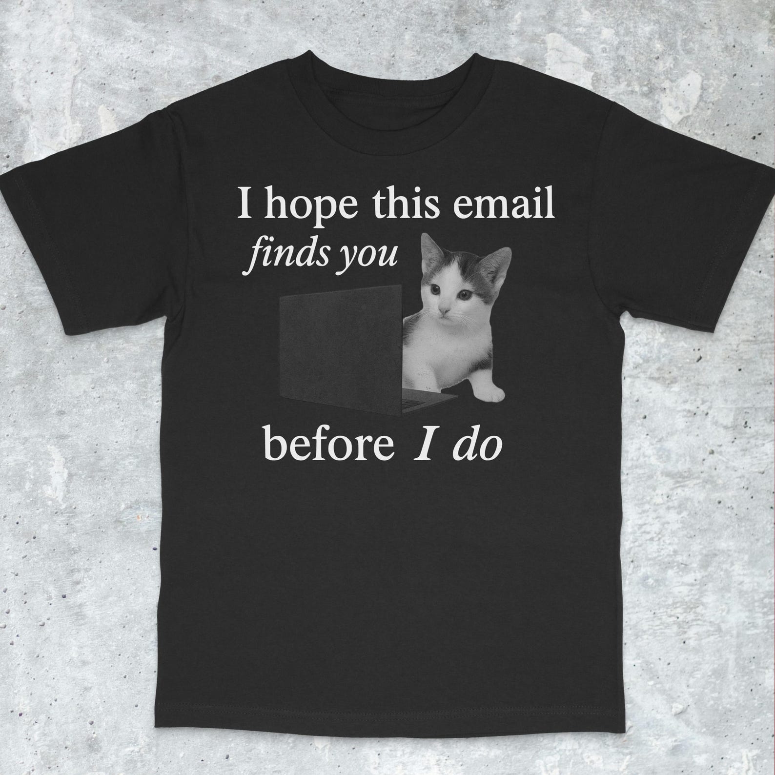 Funny Cat Meme Shirt - Brain Rot, Ironic Funny Meme T-Shirt, Stupid Funny Shirts, Gift For Cat Lover, Cursed Cat Shirt, Popular Meme Shirt M
