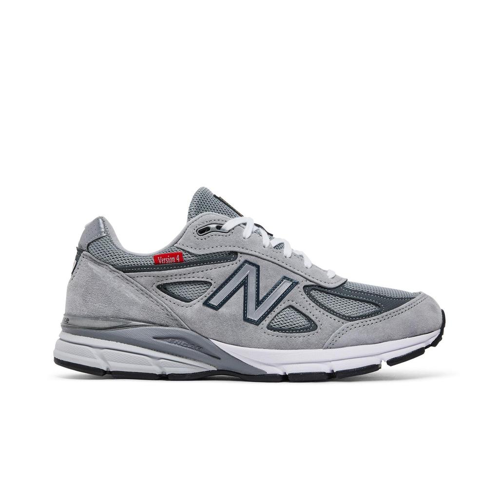 New Balance 990v4 Made In USA 'Red Label - Grey' (Unisex) Grey / Red Running Shoes M990VS4