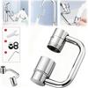 U Shape Universal Faucet Swivel Stainless Steel Kitchen Faucet Extender Splash Proof  Water Saving Faucet Extender Bathroom Sink Accessories