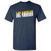 Los Angeles Retro Repeat - Sports Team T Shirt - Navy W/ Gold & White Print