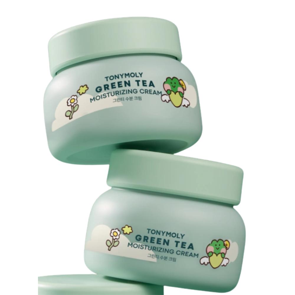 TONYMOLY Green Tea Moisture Cream 100ml + 100ml (Double Set)