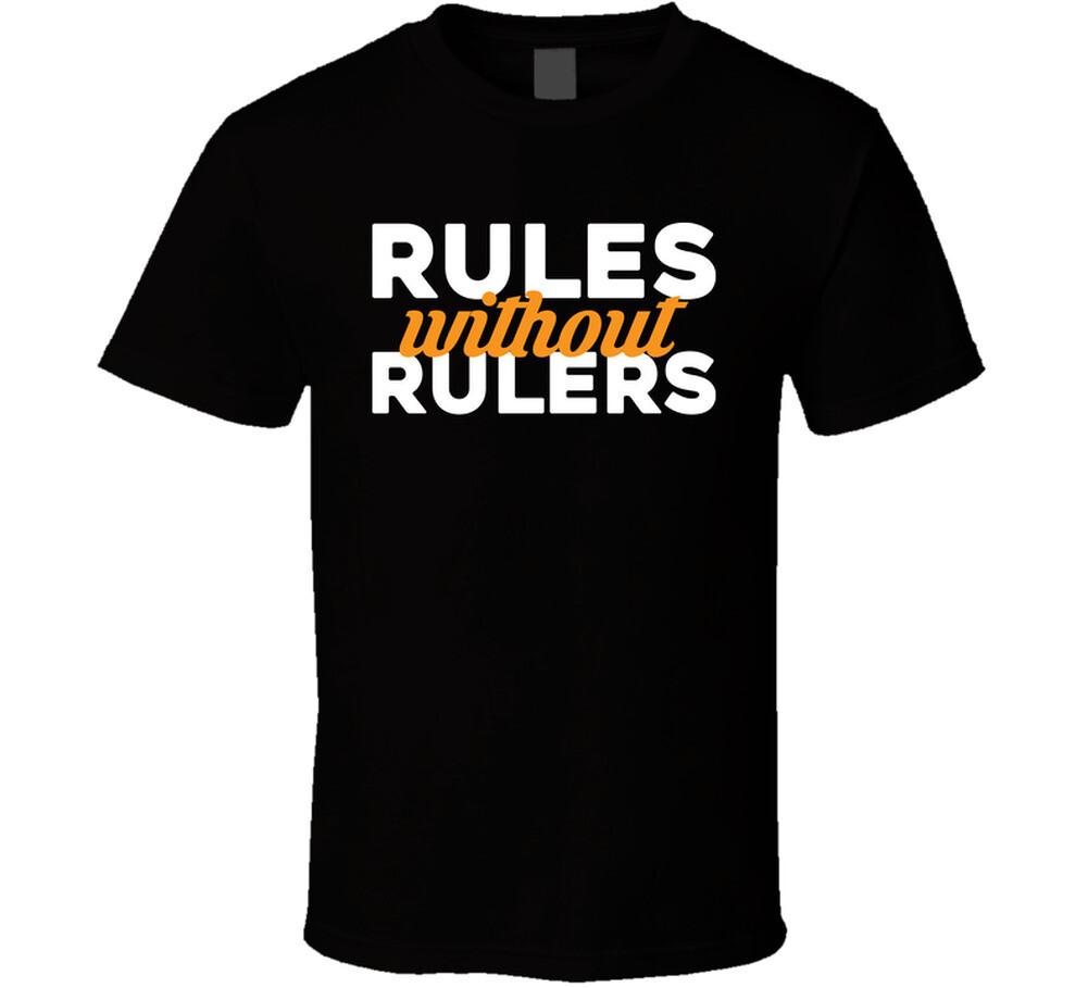 Rules Without Rulers Bitcoin T Shirt L