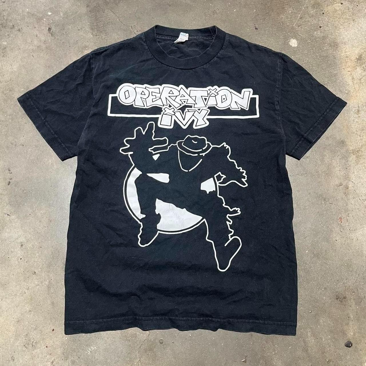 Vtg Operation Ivy black vintage punk band tee shirt NZ331 FREE SHIPPING XL
