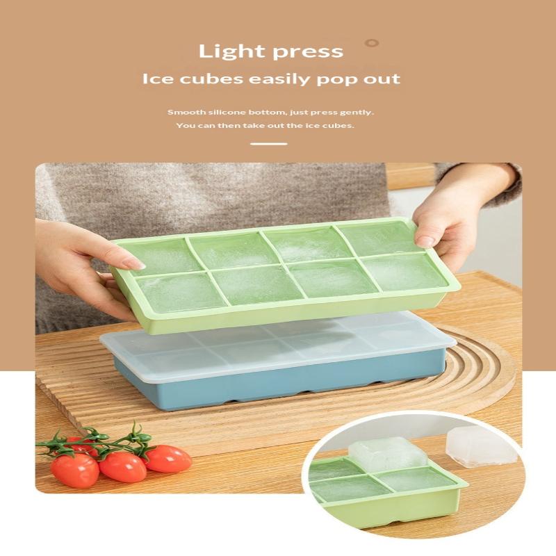 Food Grade Silicone Ice Tray 4/6 Grid Large Cubes Perfect for Summer Parties