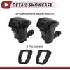 2pcs Windshield Washer Nozzle for Toyota Camry 2002-2006 Front Windshield Spray Nozzles Wiper Spray Washer Jet No.85381AA042 Black Plastic