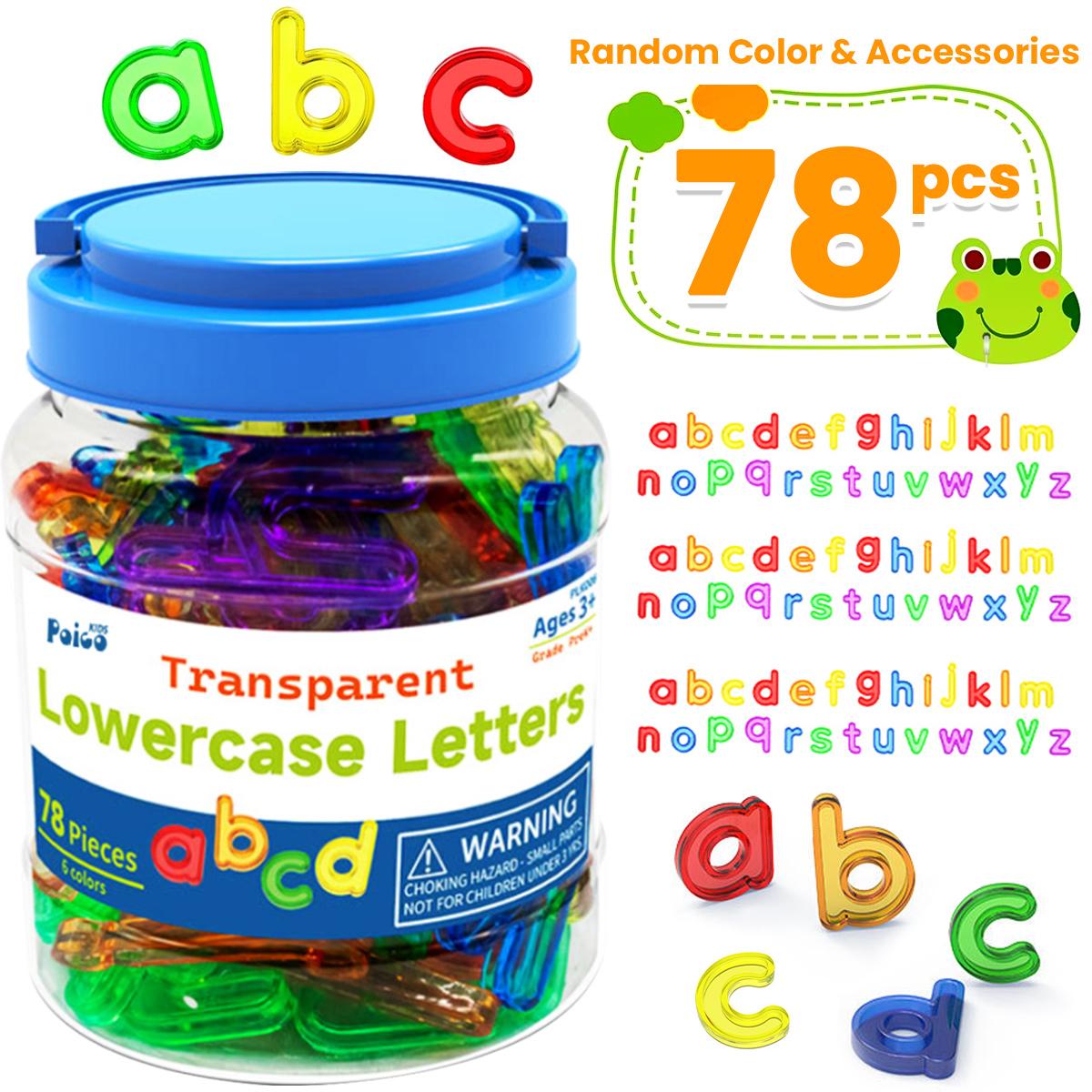 78pcs Lowercase Letters Toys, Multifunctional Educational Toys, Suitable for Birthday Gifts for Kids over Three Years old
