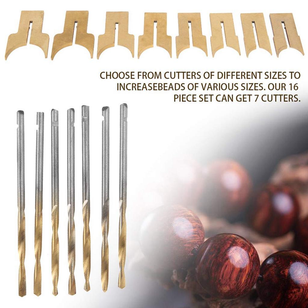 A34R Premium Beads Drill Bit Wooden Bead Maker Carbide Ball Blade Woodworking Milling Cutter Molding Tool Beads Router