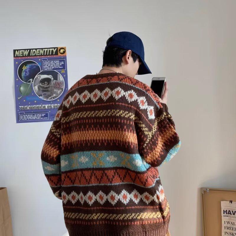 Unisex Lässiger Lockerer Pullover mit Herbst-Gänseblümchen-Muster