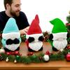 1/3Pcs 3D Printed Christmas Gnome Ornament No See Hear Speak Mini Faceless Dwarf Figurine Statue Sculpture Home Office Desktop Decoration