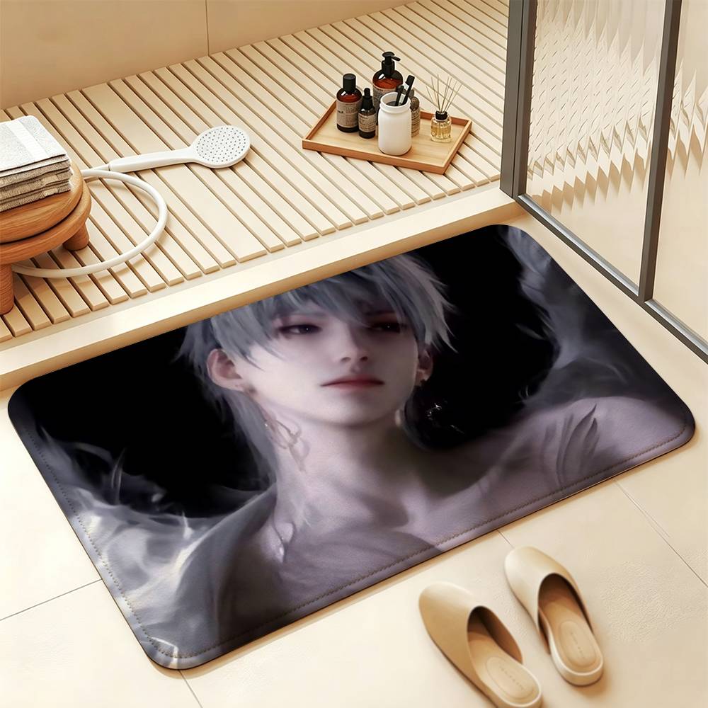 Xavier Shen Xinghui Love and Deepspace Short Plush Rug Carpet Machine Washable Soft Comfortable Anti‑Slip Floor Mat Home Decor