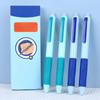 8Pcs Multi-Purpose Correct Pen Grip Posture Ballpoint Pen ST Tip Quick Drying Erasable Pen 0.5mm Neutral Pen Students Gift