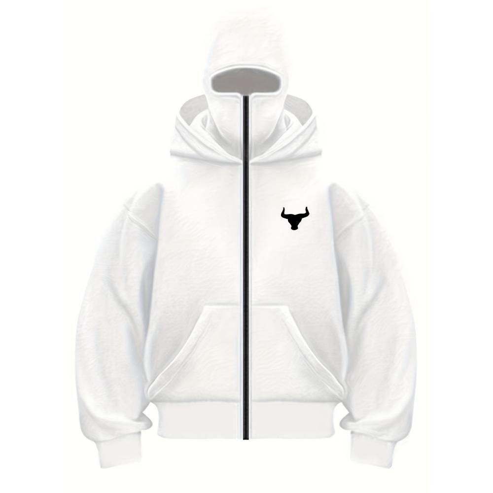 

High Street New Men s Wing Print Versatile Hip-hop Fashion Cardigan Zipper Double Hat Hooded Sweatshirt Jacket XXL