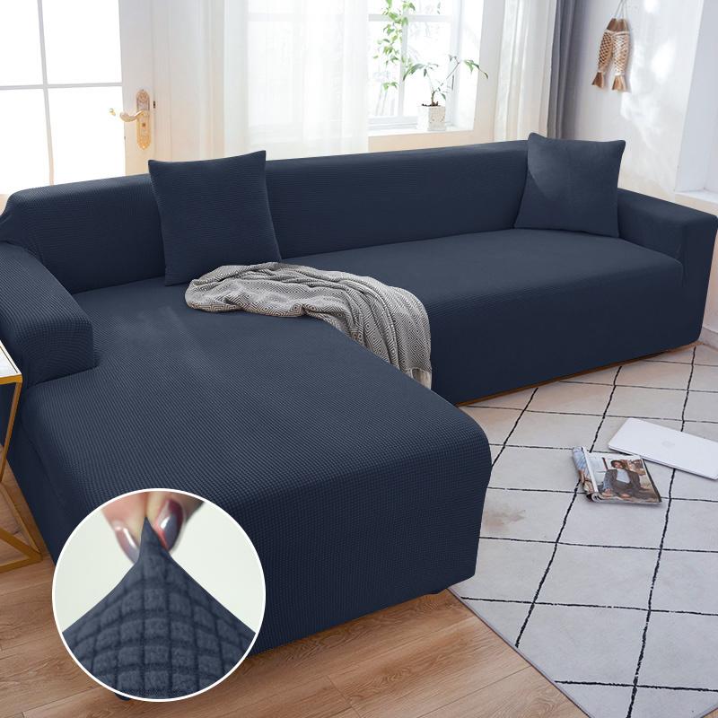 1/2/3/4 Seater Sofa Covers Stretch Polar Fleece Sofa Slipcover Spandex L Shaped Couch Covers for Living Room Furniture Protector
