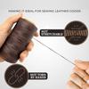 150D Leather Waxed Thread Cord 220 Meters 1mm High Quality Durable for DIY Handicraft Tool Hand Stitching Thread