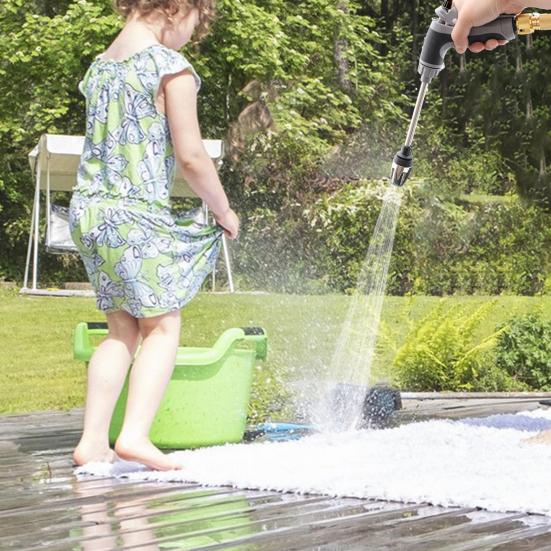 Vysokotlaký čistič pro zahradní hadici Vysokotlaká voda Nástroje pro čištění aut s 360stupňovou otočnou rukojetí 3 režimy stříkání Účinné čisticí zařízení