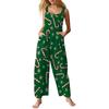 Damen Casual Overalls Jumpsuits Verstellbare Träger Ärmellos Sommer Niedlich Bequem Strampler Mit Tasche