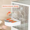 3 In 1 Multifunction Bird Bath for Cage Parakeet Bath Parakeet Bird Bath Bird Cage Bath for Feeding& Resting Acrylic Bathtub Box