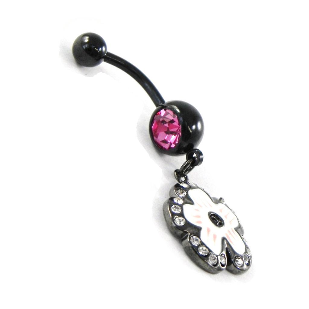 Les Trésors De Lily [H9218] - Body Piercing 'Flora' rose