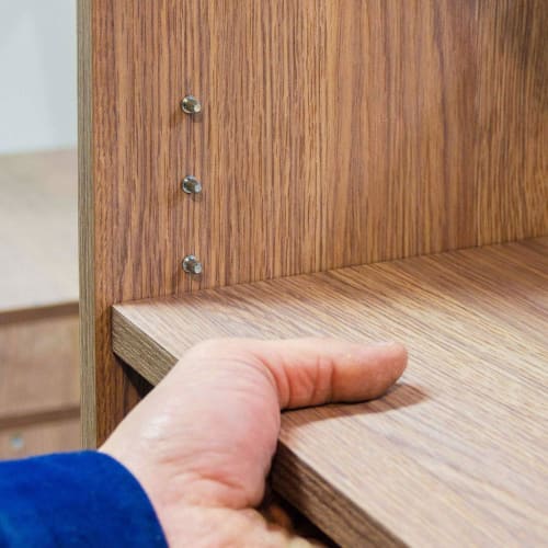 Set of 20, approximately 6mm x 17mm, shelf support pins, dowels, shelf dowels, shelf bracket dowels, metal dowels, insert type, shelf support parts, 6