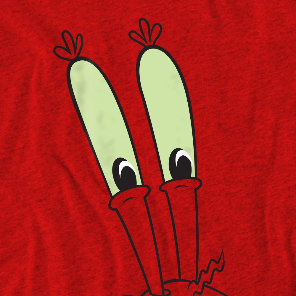SpongeBob SquarePants Unisex Adult Smile Mr Krabs Face T-Shirt