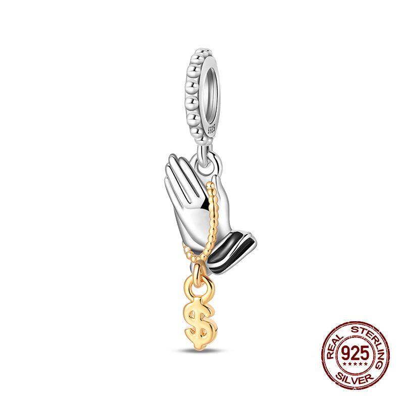 

New Charms Copper Prayer Us Dollar Pendants Charms Fit Original Charms Bracelets Beads Diy Jewerlry Accessories