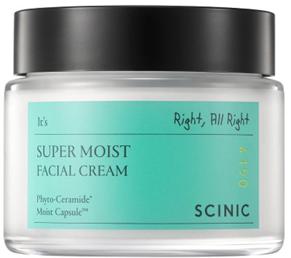 SCINIC Super Moist Facial Cream 80ml - Moisturizing Phytoceramide Lotion - Korean Cosmetics