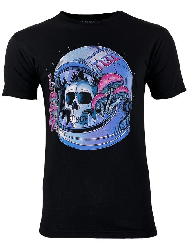 TLFI Unisex T-Shirt Skull Helmet Regular Fit Crew neck S-4XL