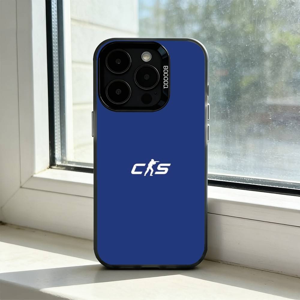 Game CS2 Counter-Strike2 Phone Case For iPhone 17,16,15,14,13,12,11 Plus,Pro Max,XS,Colorful Silver Black Cover