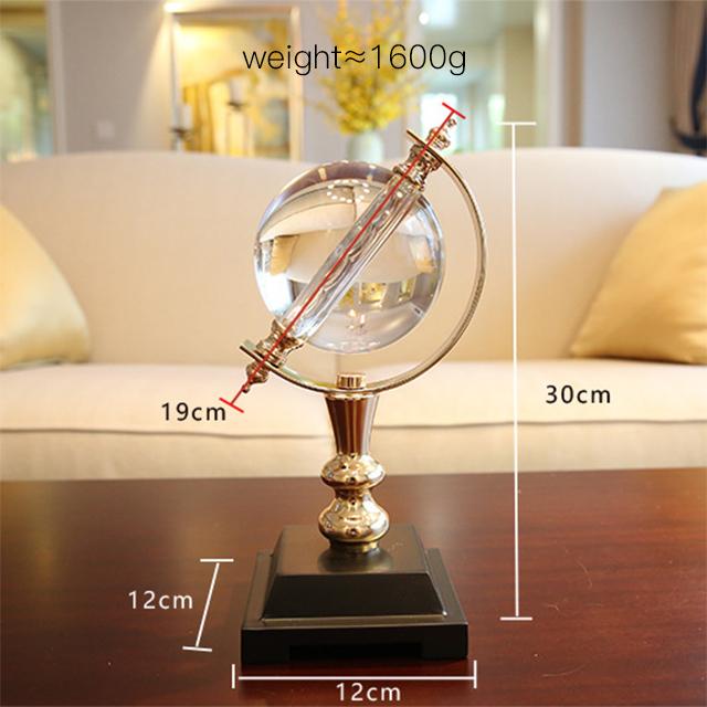 Postmodern Luxurious Creative Globe Globos Decorations for Sublimation Christmas Ornament and Home Decor