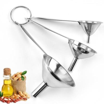 304 Stainless Steel Small Conical Funnel - Perfect for Wine, Oil, Spices, and Liquid Bottling