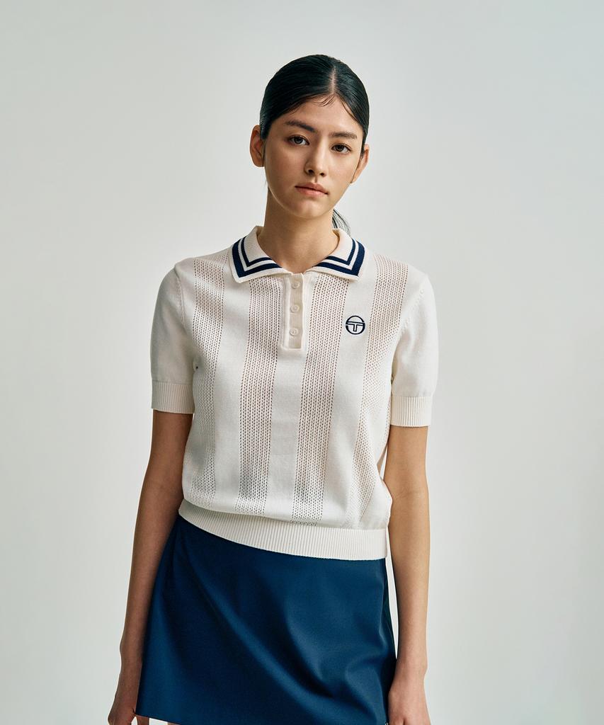 SERGIO TACCHINI W Daily Short Sleeve Polo Sweater