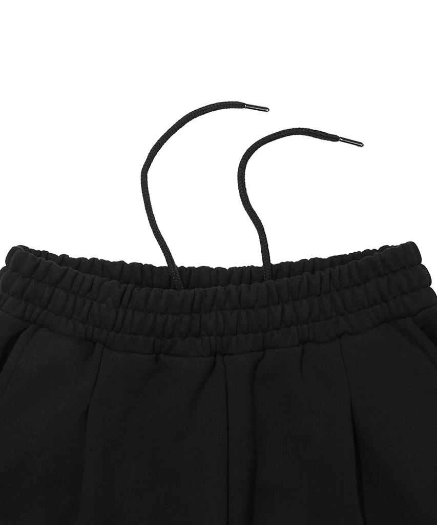 GAKKAI UNIONS Nostar One-Pleat Balloon Sweat Cargo Pants Black