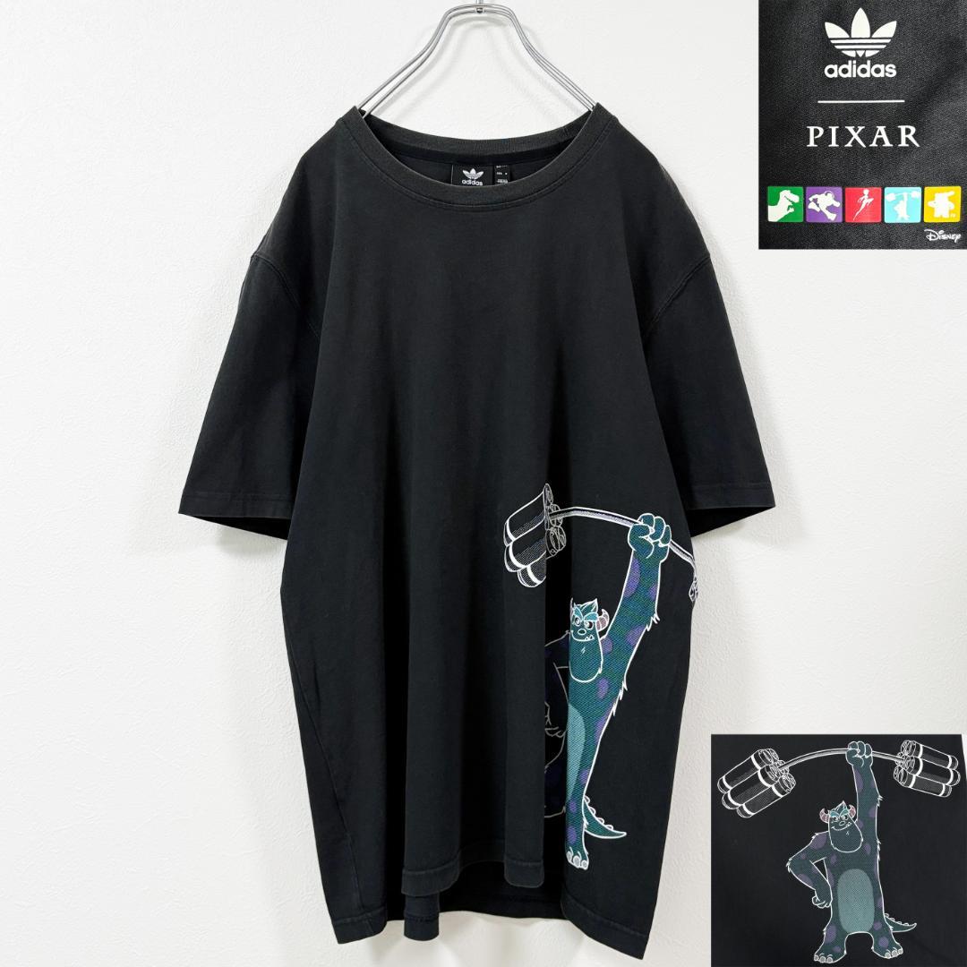 

[Б/У] 2XL Disney Корпорация монстров. Футболка с вышивкой Sully Adidas