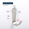 Black Stainless Steel Single Clothes Hook for Home and Hotel Use