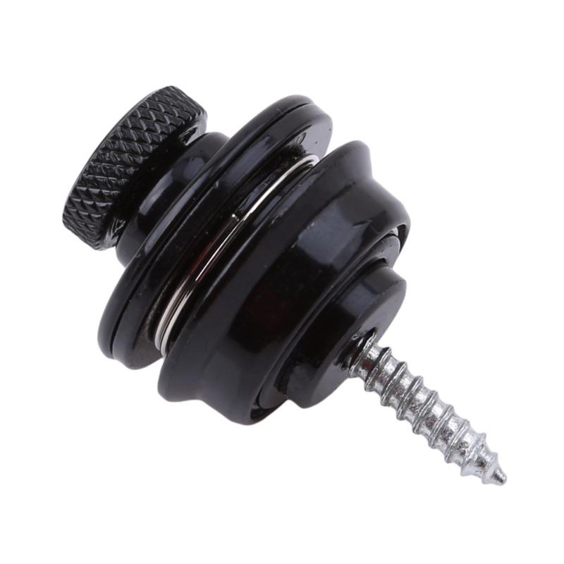 

1 шт. гитарный ремень с замком Straplock Button гитарная пряжка противоскользящая для акустического электрического басового ремня чёрный