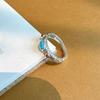 Adjustable Opening Auspicious Clouds Ring Hollow Pattern Thai Silver Vintage Ring Chinese Style Hollow Out