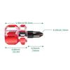 Short Screwdriver Flat Head Cross-Head 2-in-1 Set For Narrow Spaces Repairing Sewing Machines Hand Tools (Red&Green)