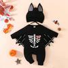 HarnyLoom Kids' Bat Costume, Baby Bat Pumpkin Devil Costume, Cute Cosplay for Boys and Girls, Perfect for Halloween Parties, Christmas, Events,