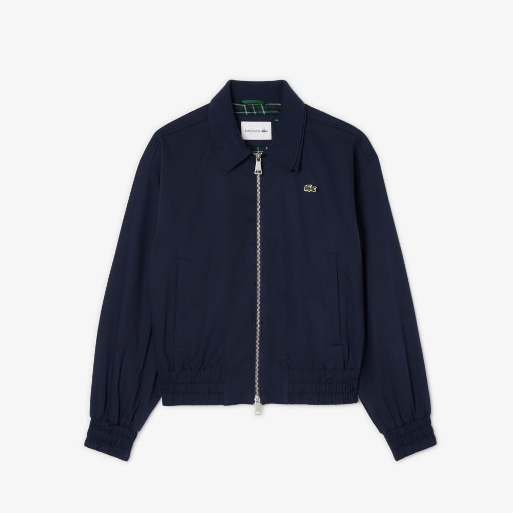 [lacoste] Women's Relaxed Fit Gabardine Coach Jacket BF8412-55N166