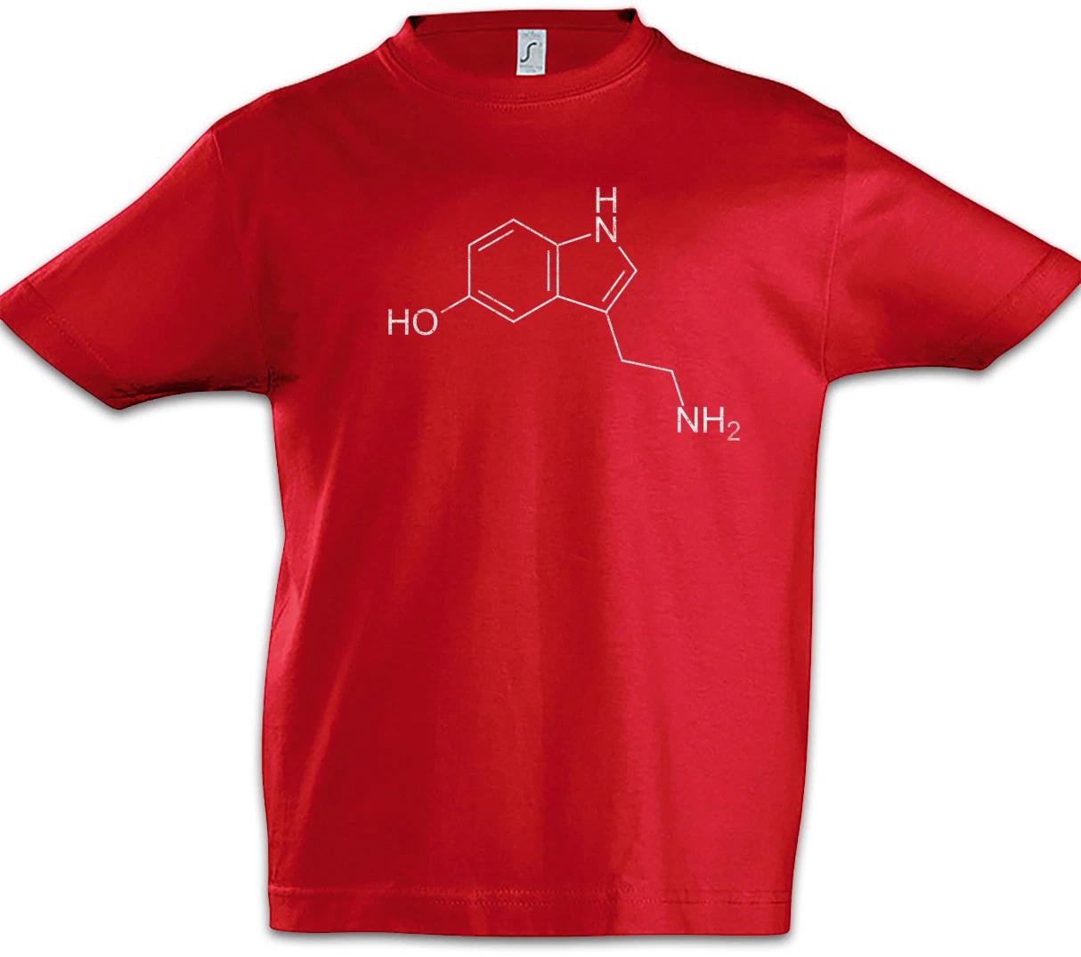 Serotonin Molecule Lifting Boys kids boys T-Shirt Chemist Chemistry Teacher Sports Fun 140