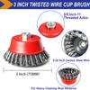 Twisted Steel Wire Wheel M14 Brush Strong Paint Remove Rotary Twist Knot Deburring 75mm/100mm/150mm For Metal Angle Grinder
