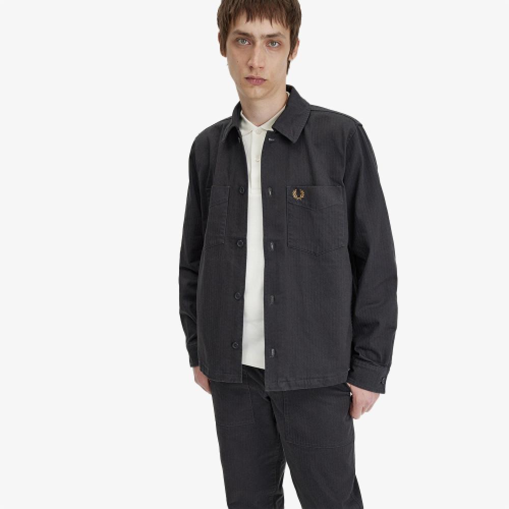 Fred Perry [sharp] Herringbone Overshirt  297  Afpm2417754 297